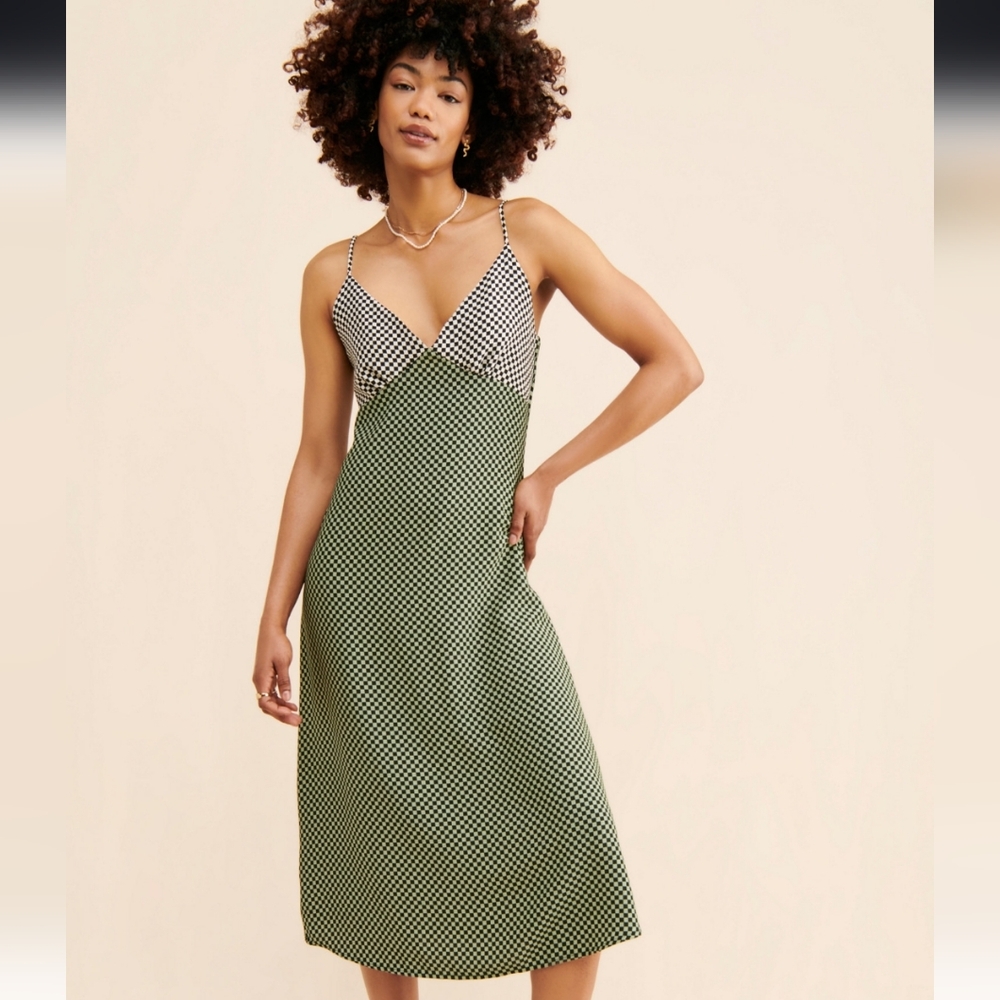 Lisa Says Gah Checkered Pattern Dress